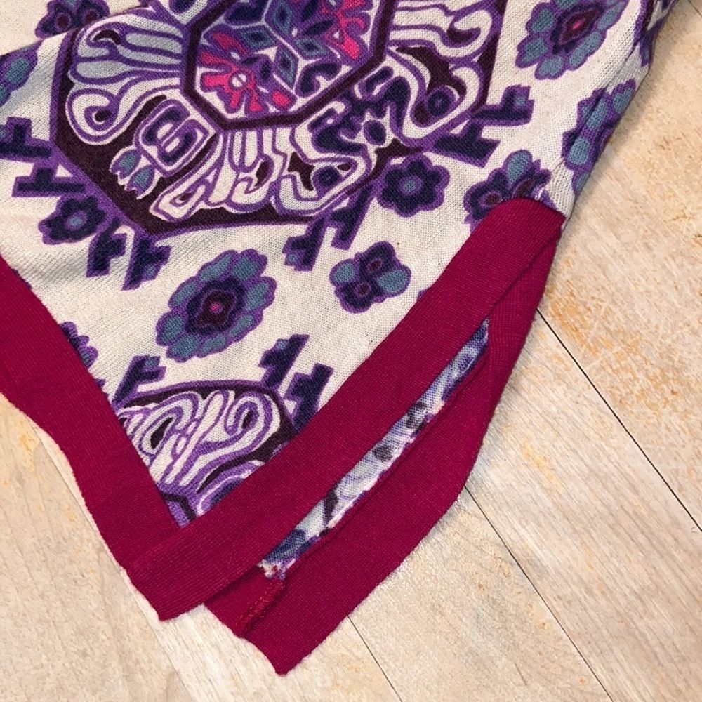 FREE PEOPLE Cashmere Wool Blend Tribal Print Tunic Sweater - Picture 7 of 13
